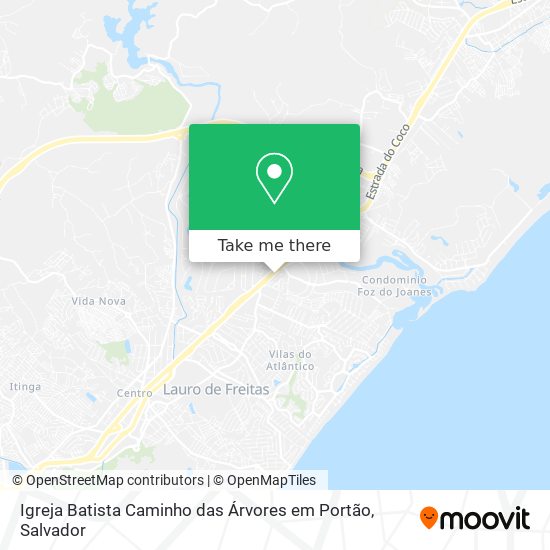 Igreja Batista Caminho das Árvores em Portão map