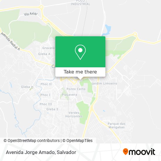 Mapa Avenida Jorge Amado