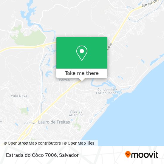 Estrada do Côco 7006 map