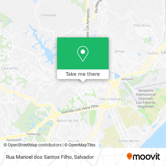 Mapa Rua Manoel dos Santos Filho