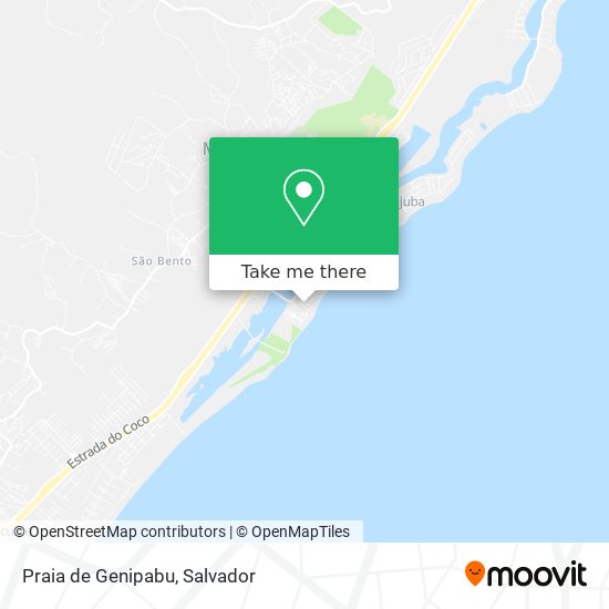 Praia de Genipabu map