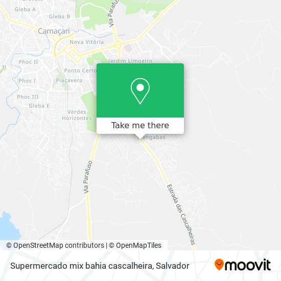 Supermercado mix bahia cascalheira map