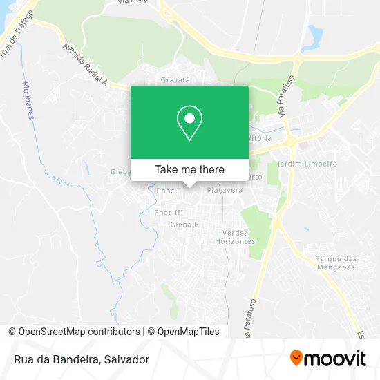 Rua da Bandeira map