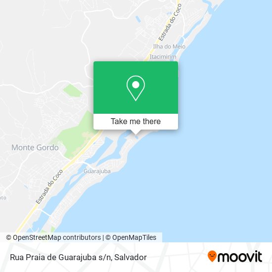 Rua Praia de Guarajuba s/n map