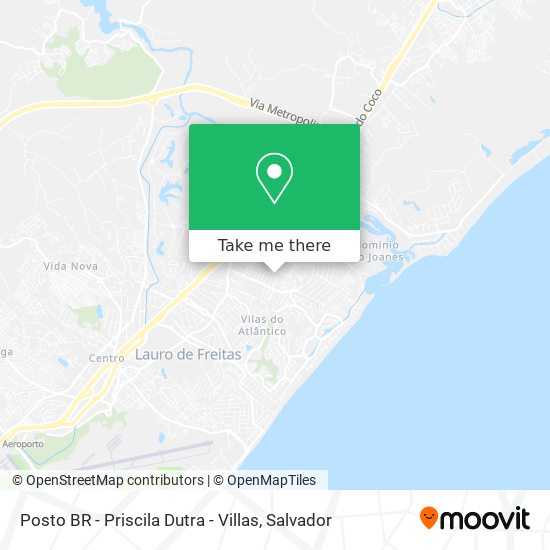 Posto BR - Priscila Dutra - Villas map