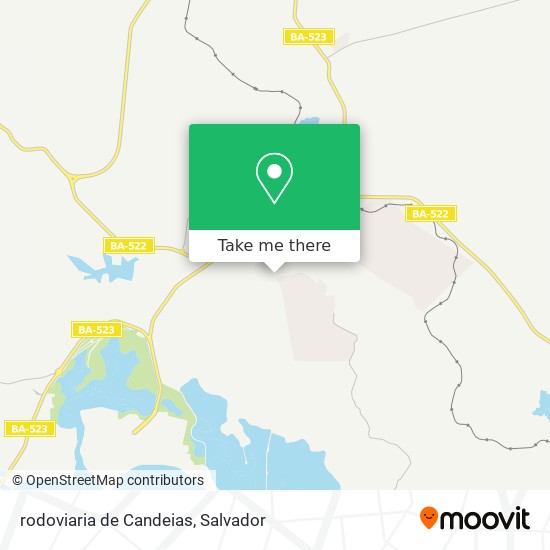 rodoviaria de Candeias map