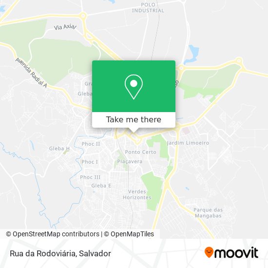 Mapa Rua da Rodoviária