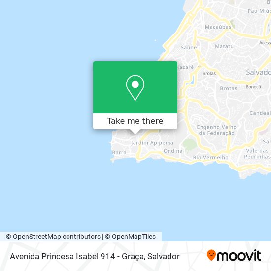 Avenida Princesa Isabel 914 - Graça map