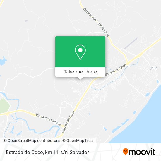 Estrada do Coco, km 11 s/n map