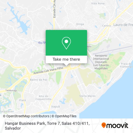 Mapa Hangar Business Park, Torre 7, Salas 410 / 411