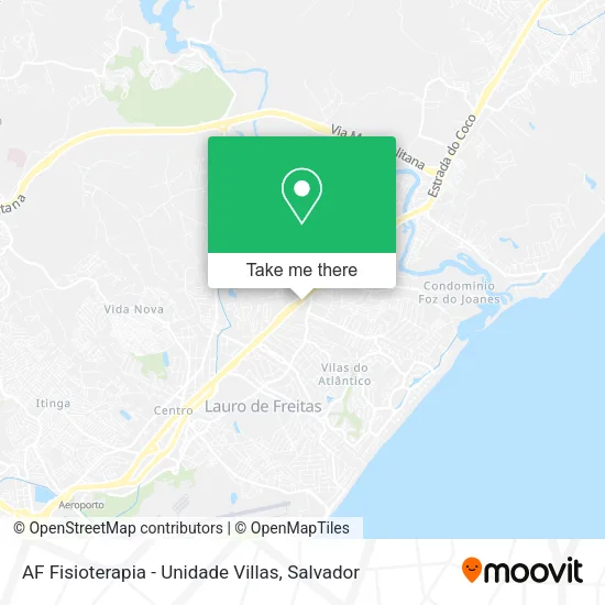 AF Fisioterapia - Unidade Villas map