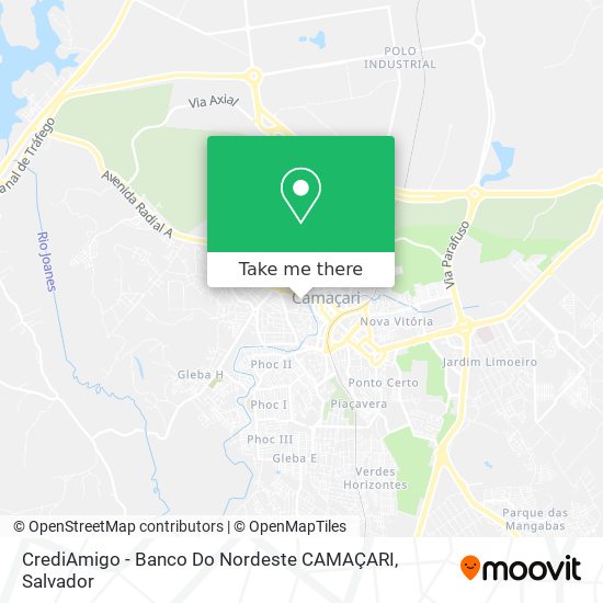 CrediAmigo - Banco Do Nordeste CAMAÇARI map