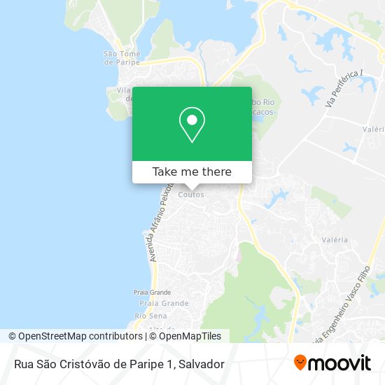 Mapa Rua São Cristóvão de Paripe 1