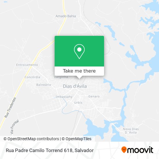 Rua Padre Camilo Torrend 618 map