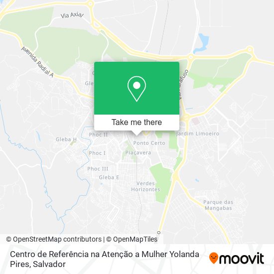 Centro de Referência na Atenção a Mulher Yolanda  Pires map