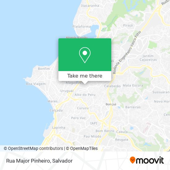 Mapa Rua Major Pinheiro