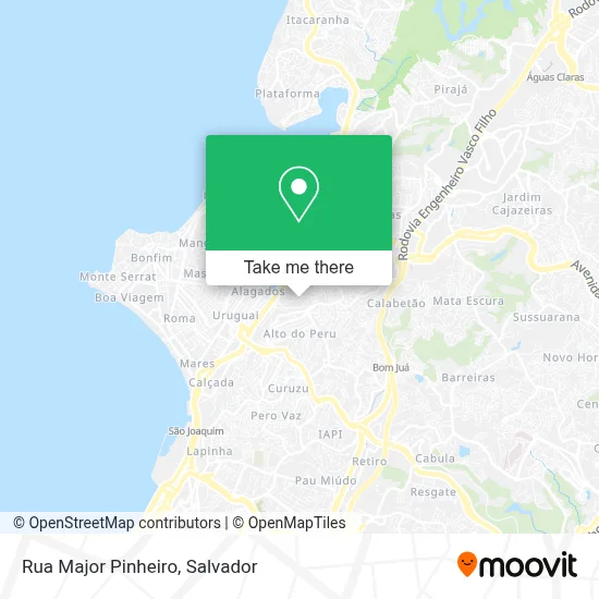 Rua Major Pinheiro map