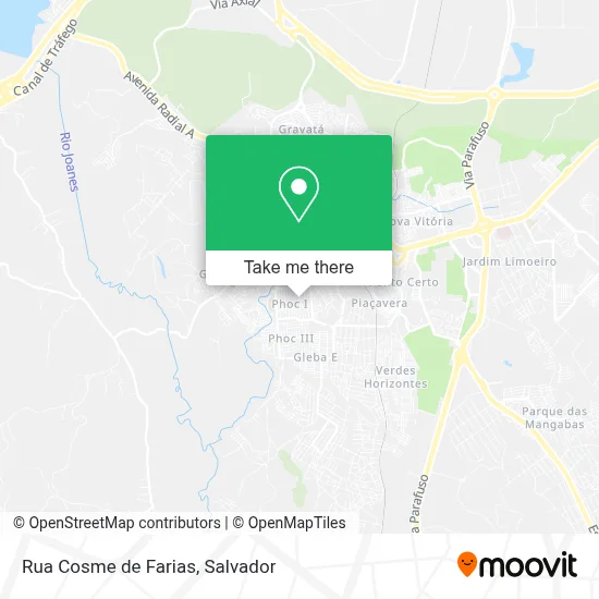 Rua Cosme de Farias map