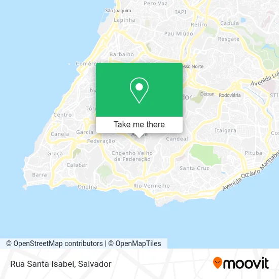 Rua Santa Isabel map