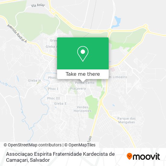 Associaçao Espirita Fraternidade Kardecista de Camaçari map