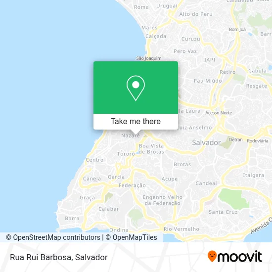 Rua Rui Barbosa map