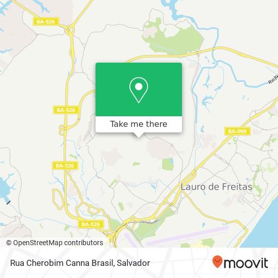 Rua Cherobim Canna Brasil map