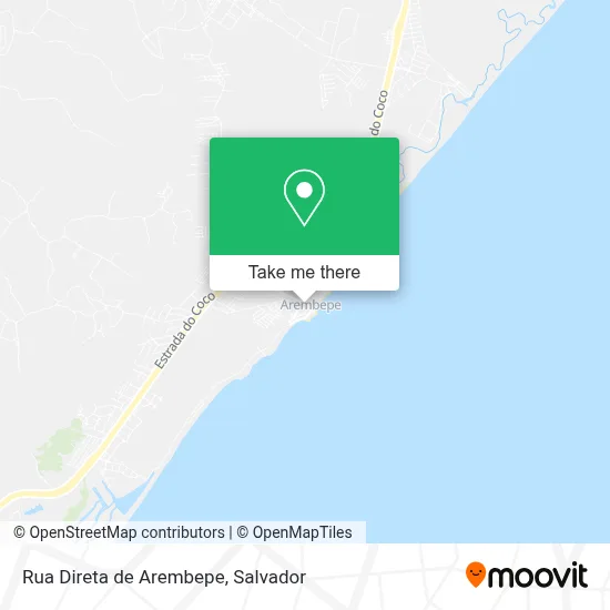 Rua Direta de Arembepe map