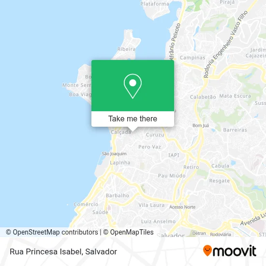 Rua Princesa Isabel map
