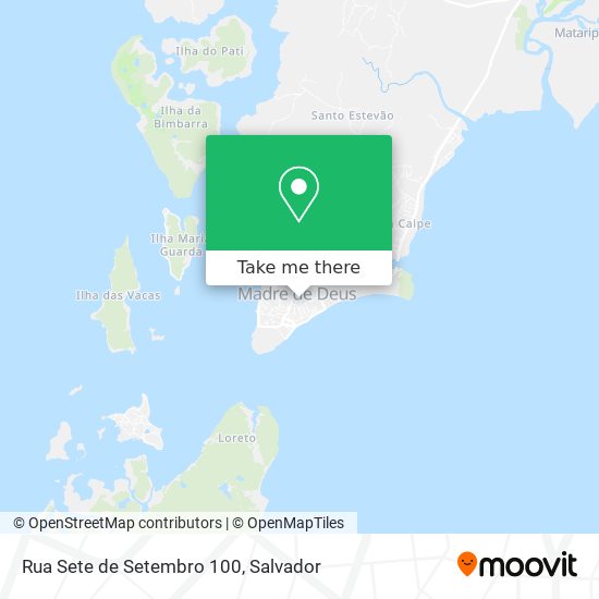 Rua Sete de Setembro 100 map