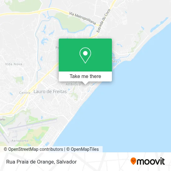 Rua Praia de Orange map