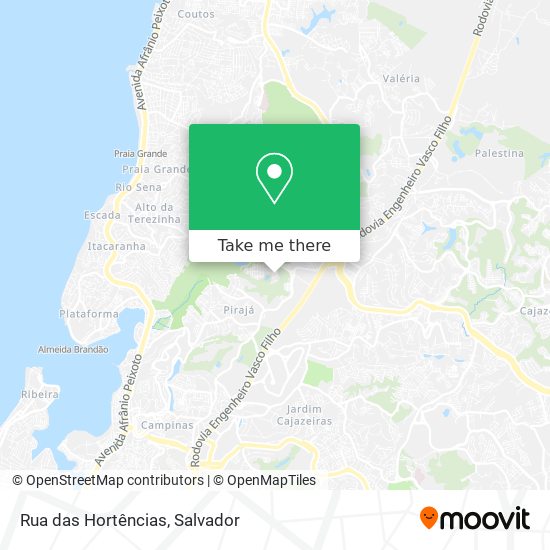 Mapa Rua das Hortências