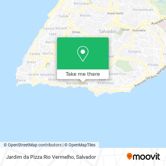 Jardim da Pizza Rio Vermelho map