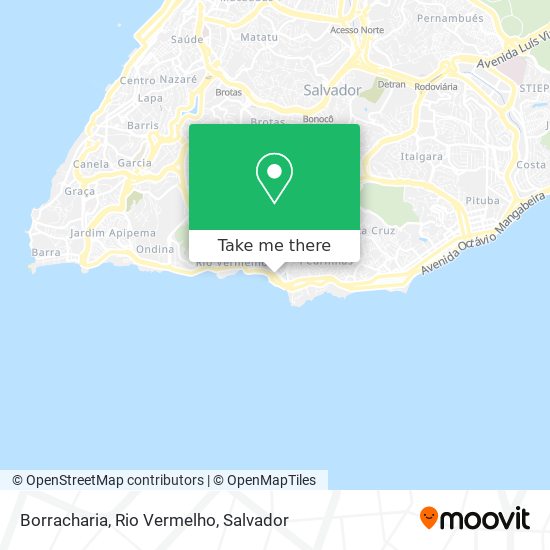 Borracharia, Rio Vermelho map