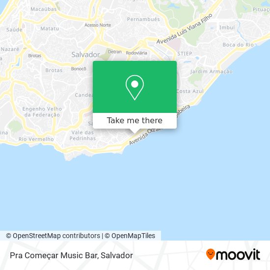 Pra Começar Music Bar map