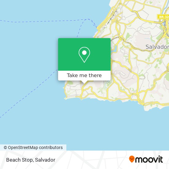 Beach Stop map