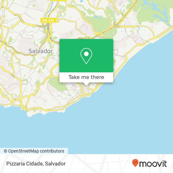 Mapa Pizzaria Cidade, Rua Território do Guaporé Pituba Salvador-BA 41830-520