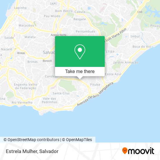 Estrela Mulher map