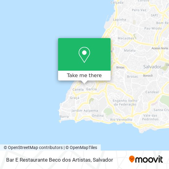 Bar E Restaurante Beco dos Artistas map