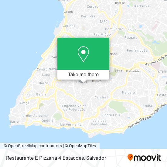 Restaurante E Pizzaria 4 Estacoes map