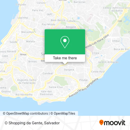 O Shopping da Gente map