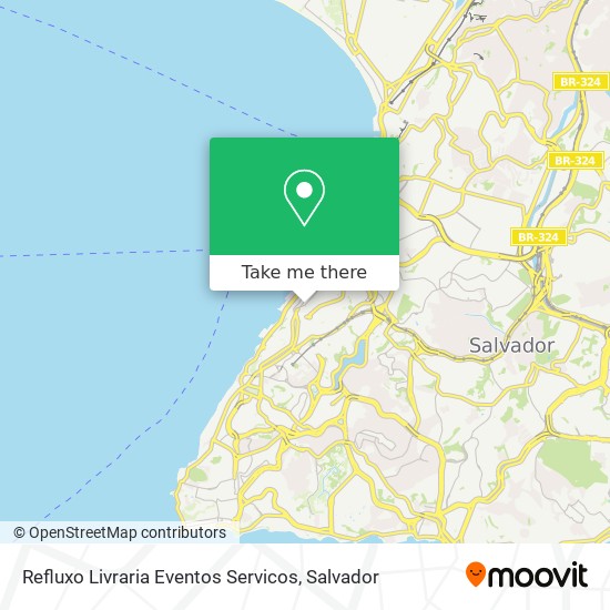 Refluxo Livraria Eventos Servicos map