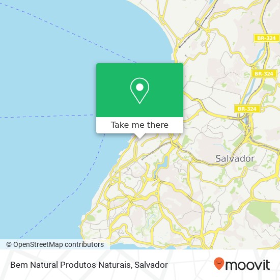 Mapa Bem Natural Produtos Naturais, Travessa da Ajuda, 38 Centro Histórico Salvador-BA 40020-030