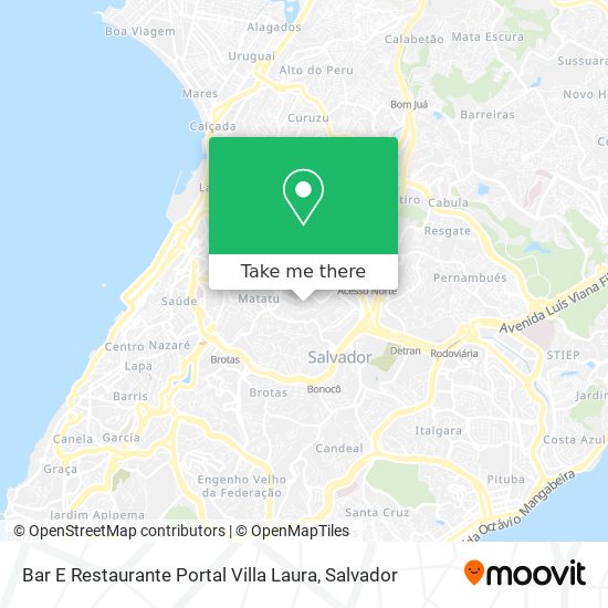 Mapa Bar E Restaurante Portal Villa Laura