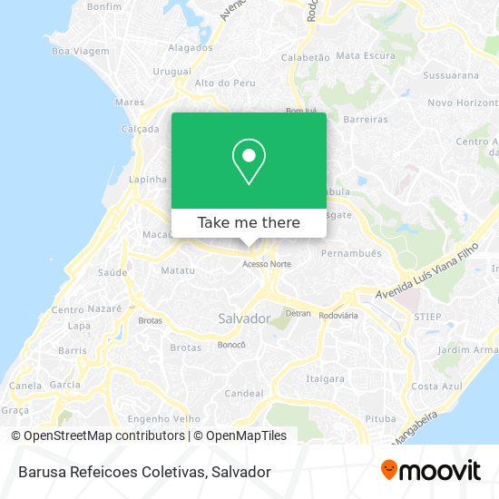 Barusa Refeicoes Coletivas map