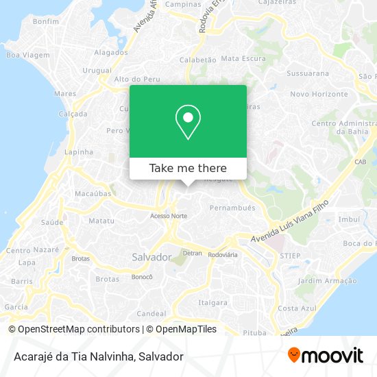 Acarajé da Tia Nalvinha map