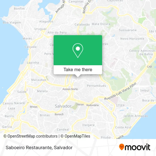 Saboeiro Restaurante map
