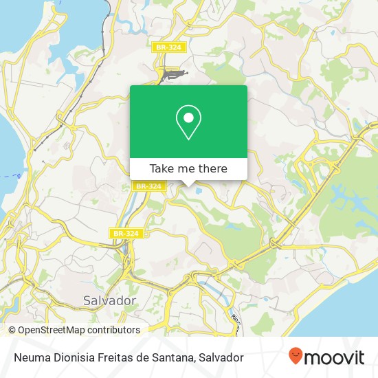 Mapa Neuma Dionisia Freitas de Santana, Travessa da Tesoura Cabula Salvador-BA 41192-130
