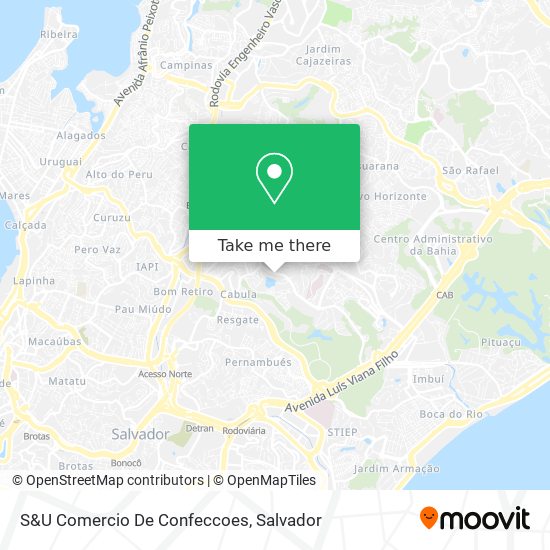 S&U Comercio De Confeccoes map