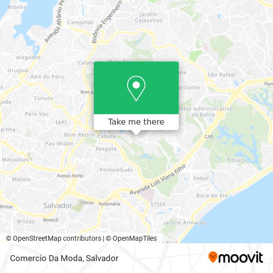 Comercio Da Moda map