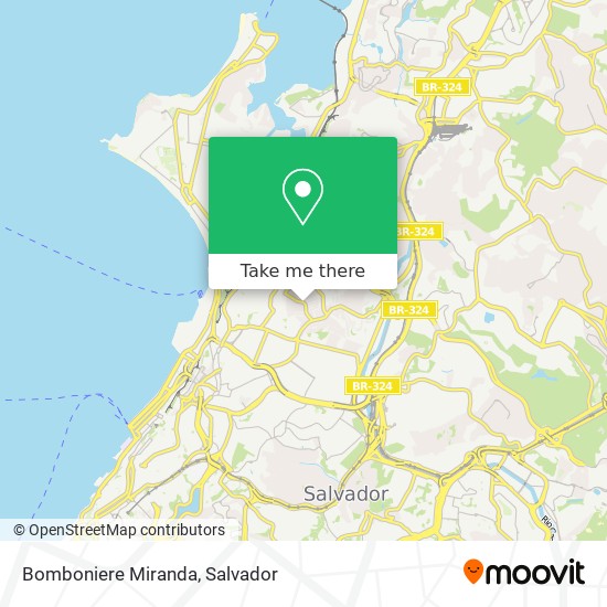 Bomboniere Miranda map